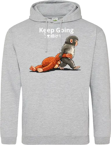 Keep Going Monkey Motivation Retro Japanese Graphic