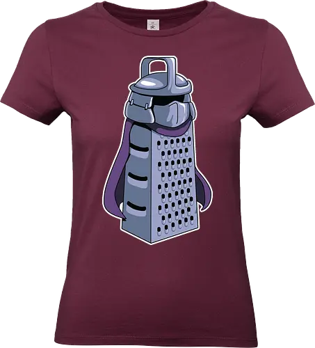 Der Meister-Reibe - TMNT Shredder - ninja turtles t-shirt, shredder schurke, tmnt parodie, geek kleidung, käsereibe, teetan, oroku saki, teenage mutant ninja turtles, nerd humor, foot clan, 90er cartoon, tmnt comics, cartoon kunst, 80er nostalgie, kreative parodie - Standard T-Shirt (Frauen)