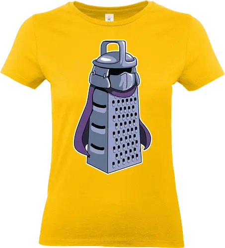 Der Meister-Reibe - TMNT Shredder - ninja turtles t-shirt, shredder schurke, tmnt parodie, geek kleidung, käsereibe, teetan, oroku saki, teenage mutant ninja turtles, nerd humor, foot clan, 90er cartoon, tmnt comics, cartoon kunst, 80er nostalgie, kreative parodie - Standard T-Shirt (Frauen)