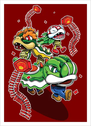 Pilzkönigreich-Feier - Mario