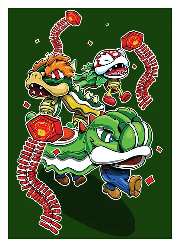 Pilzkönigreich-Feier - Mario