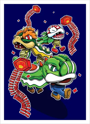 Pilzkönigreich-Feier - Mario