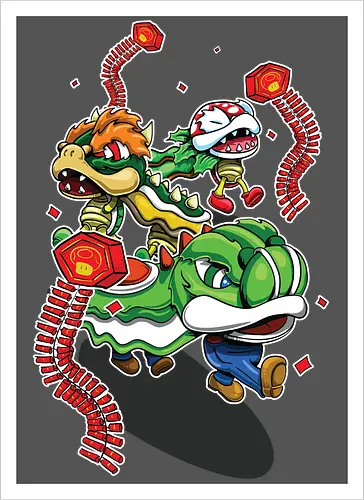 Pilzkönigreich-Feier - Mario