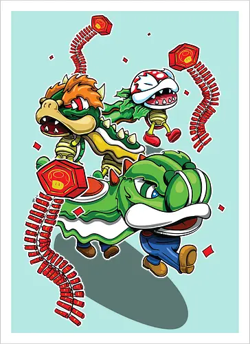 Pilzkönigreich-Feier - Mario