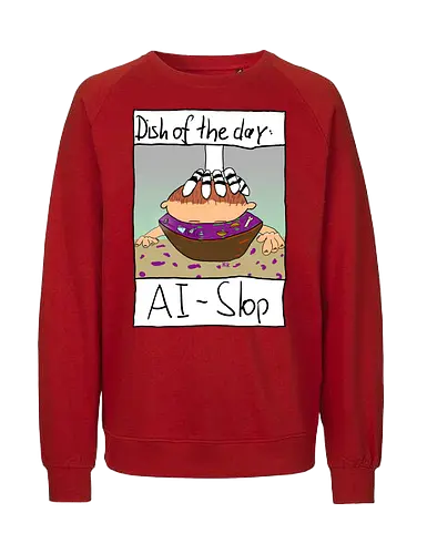 Dish of the day: AI-Slop - KI, AI, Kreativität - Fairtrade Sweatshirt