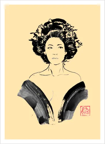 geisha dénudée