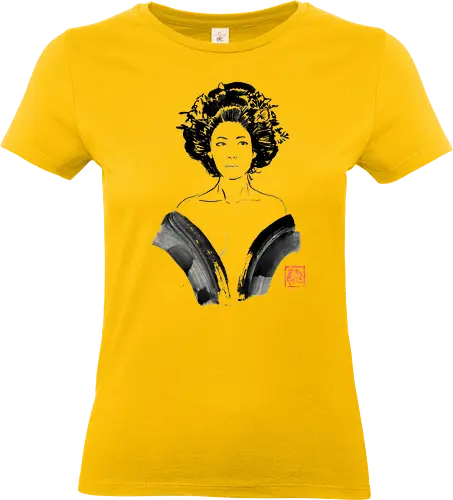 geisha dénudée - geisha, nude, sumie, japan - Standard T-Shirt (Frauen)