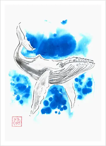 turquoise whale