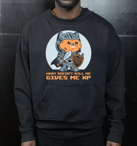 What Doesn’t Kill Me Gives Me XP Cat 