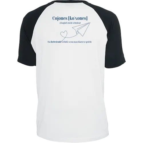  Cojones [koˈxones]-Klartext Rückendruck