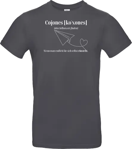 Cojones [koˈxones]-Selbstwert Frontdruck Brust