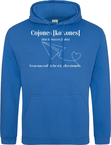 Cojones [koˈxones]-Selbstwert Frontdruck Brust