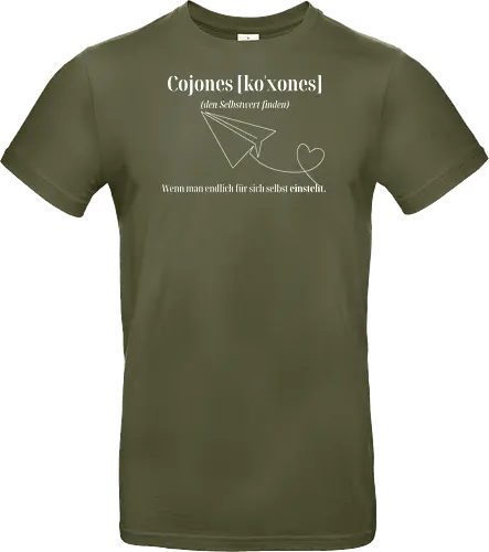 Cojones [koˈxones]-Selbstwert Frontdruck Brust