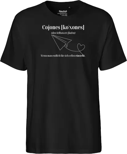 Cojones [koˈxones]-Selbstwert Frontdruck Brust