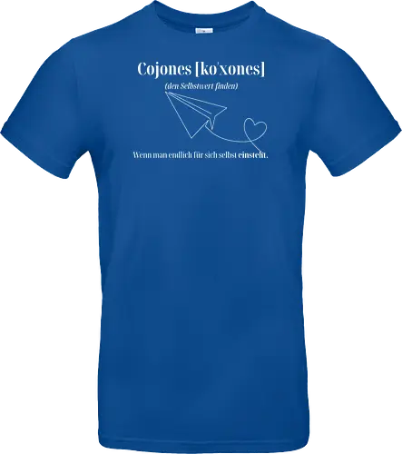 Cojones [koˈxones]-Selbstwert Frontdruck Brust
