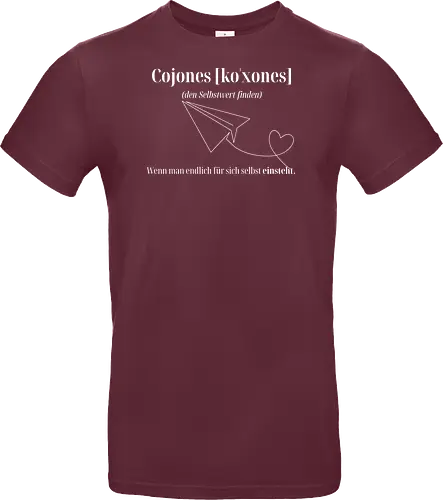 Cojones [koˈxones]-Selbstwert Frontdruck Brust
