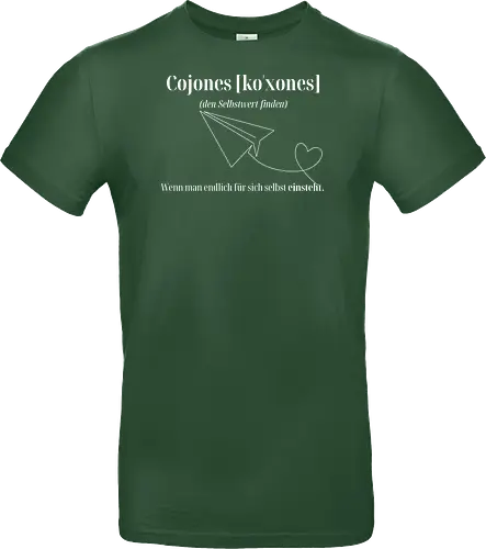 Cojones [koˈxones]-Selbstwert Frontdruck Brust