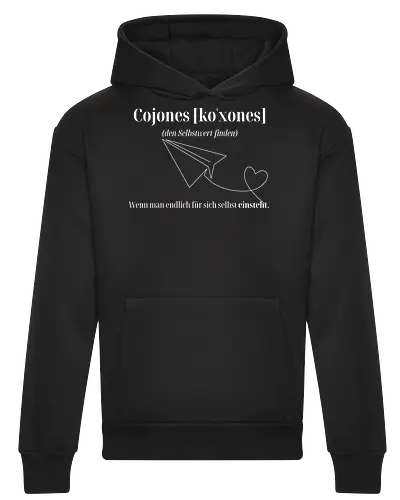 Cojones [koˈxones]-Selbstwert Frontdruck Brust