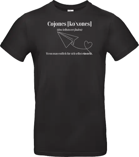 Cojones [koˈxones]-Selbstwert Frontdruck Brust