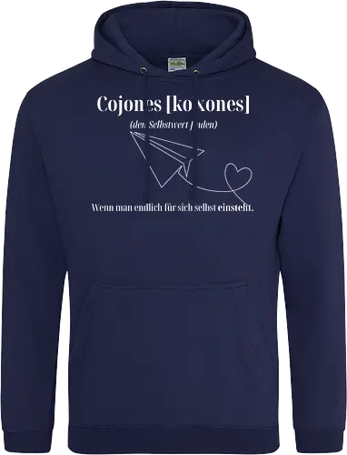 Cojones [koˈxones]-Selbstwert Frontdruck Brust