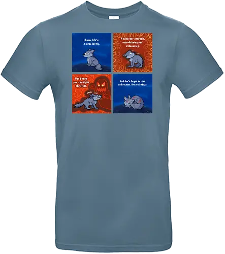Fight the Fight - Wolf, mental Health, depression - Standard T-Shirt