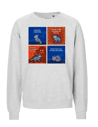 Fight the Fight - Wolf, mental Health, depression - Fairtrade Sweatshirt