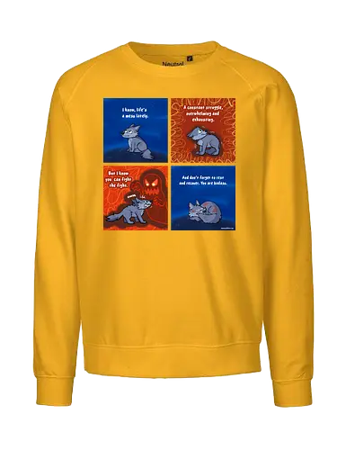 Fight the Fight - Wolf, mental Health, depression - Fairtrade Sweatshirt