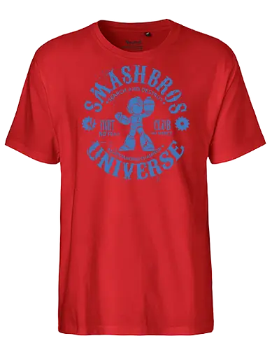 Smash Bros Fight Club - Gaming Fighter - mega man t-shirt, smash bros fighter, fight club, gamer kleidung, blue bomber, teetan, robot master, super smash bros, mega buster, vintage kunst, mega man x, grunge kunst, champion fighter - Fairtrade T-Shirt