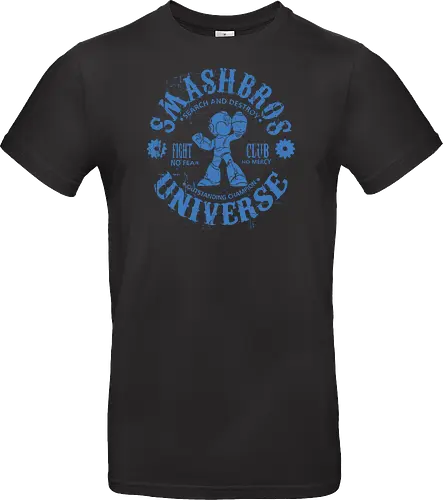 Smash Bros Fight Club - Gaming Fighter - mega man t-shirt, smash bros fighter, fight club, gamer kleidung, blue bomber, teetan, robot master, super smash bros, mega buster, vintage kunst, mega man x, grunge kunst, champion fighter - Standard T-Shirt