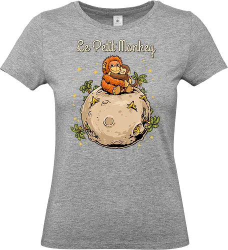 Le Petit Monkey - punch monkey, animal, baby monkey, brave, cute monkey, japan, japanese, monkey, monkey lover, orangutan, plush, punch kun, punch the monkey, little monkey - Standard T-Shirt (Frauen)