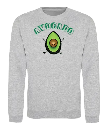 Glücklicher Anwalt Avocado - Wortspiel-Liebhaber - avocado t-shirt, avocado wortspiel, essen wortspiel, humor kleidung, essen liebhaber, teetan, kawaii essen, avocado toast, millennial kultur, gesunde ernährung, süßer charakter, cartoon kunst, essen meme, guacamole, wortspiel - Sweatshirt