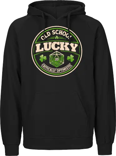 Old School Lucky D20 Gaming Badge 