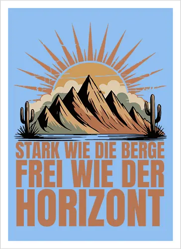 Retro Natur | Stark wie die Berge – Frei wie der Horizont