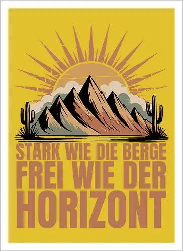 Retro Natur | Stark wie die Berge – Frei wie der Horizont