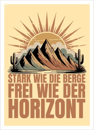 Retro Natur | Stark wie die Berge – Frei wie der Horizont