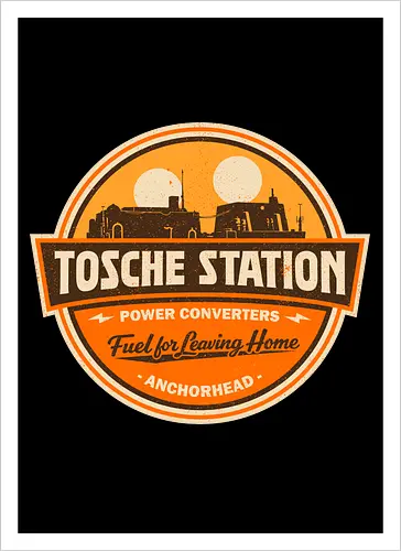 Retro SciFi Fuel Station Badge