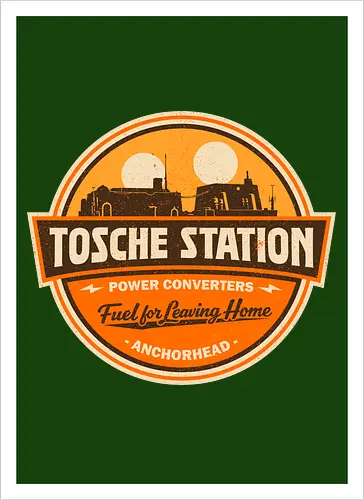 Retro SciFi Fuel Station Badge