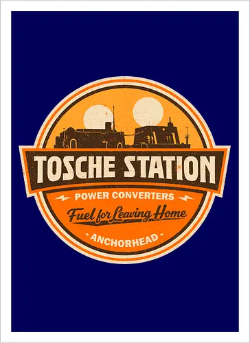 Retro SciFi Fuel Station Badge