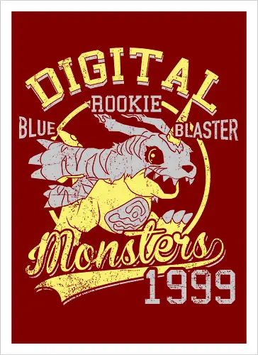 Blauer Zerstörer Vintage - Monster Digital