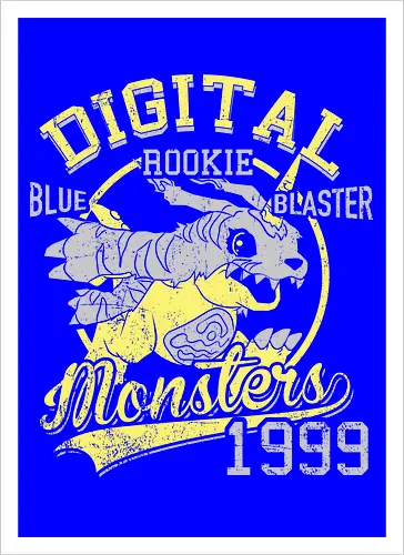 Blauer Zerstörer Vintage - Monster Digital