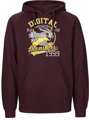 Blauer Zerstörer Vintage - Monster Digital - digimon t-shirt, Monster, teetan, blauer blaster, anime kleidung, reptilien digimon, matt ishida, garurumon, digimon adventure, digitalisierung, 90er anime, Toy manufacturer, schüchterner charakter, vintage kunst, monster 1999 - Fairtrade Hoodie