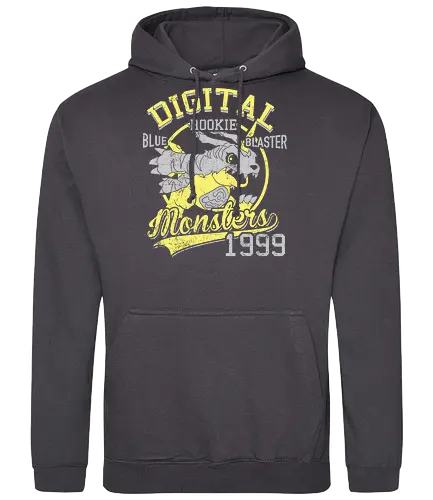 Blauer Zerstörer Vintage - Monster Digital - digimon t-shirt, Monster, teetan, blauer blaster, anime kleidung, reptilien digimon, matt ishida, garurumon, digimon adventure, digitalisierung, 90er anime, Toy manufacturer, schüchterner charakter, vintage kunst, monster 1999 - Standard Hoodie
