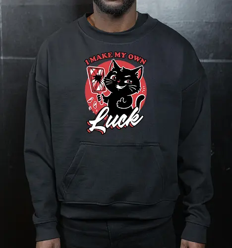 Black Cat Mirror Luck