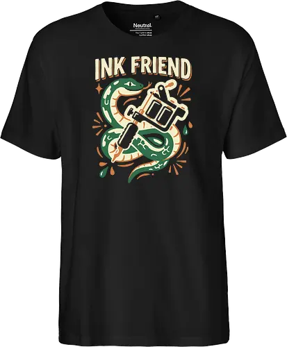 "Ink Friend" Traditional Snake & Tattoo Machine Graphic