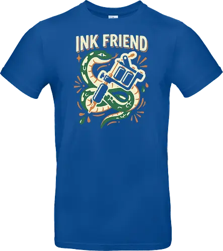 "Ink Friend" Traditional Snake & Tattoo Machine Graphic