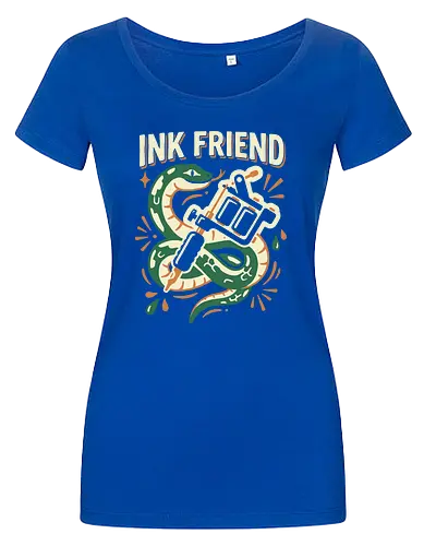 "Ink Friend" Traditional Snake & Tattoo Machine Graphic