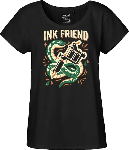 "Ink Friend" Traditional Snake & Tattoo Machine Graphic