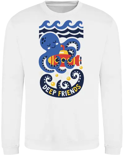 "Deep Friends" Cute Octopus