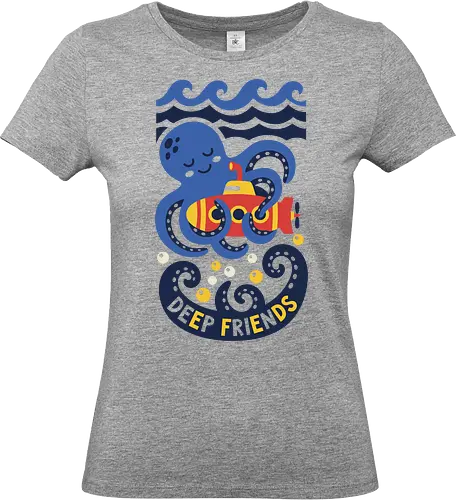 "Deep Friends" Cute Octopus