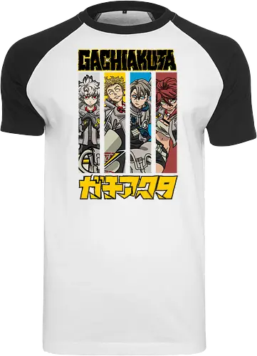 Gachiakutaa - gachiakuta, post apocalyptic anime, supernatural action, gritty manga style, anti hero story, urban fantasy, japanese manga, anime illustration - Raglan T-Shirt